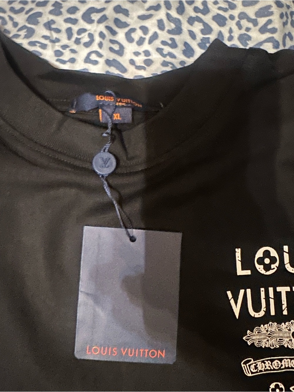 Louis Vuitton Black Graphic Short Sleeve Tee - Picture 3 of 3